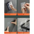 HOME USE ράφι τοίχου αλουμινίου 30x5x13cm μαύρο HUH-0162